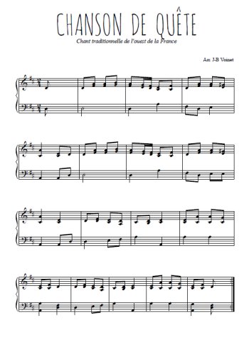 Téléchargez l'arrangement pour piano de la partition de Chanson de quête en PDF